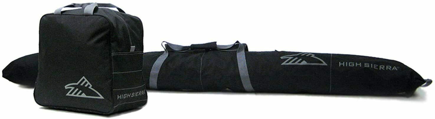 High Sierra Ski Bag & Ski Boot Bag Combo Bundle Black / Black 53875-1050