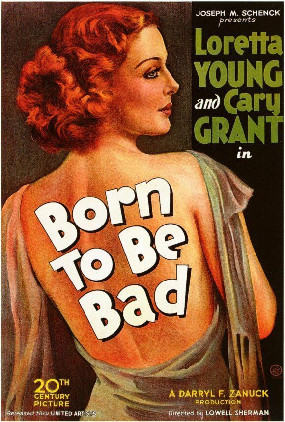 Born To Be Bad Movie Poster 27x40 Loretta Young Cary Grant Jackie Kelk Henry