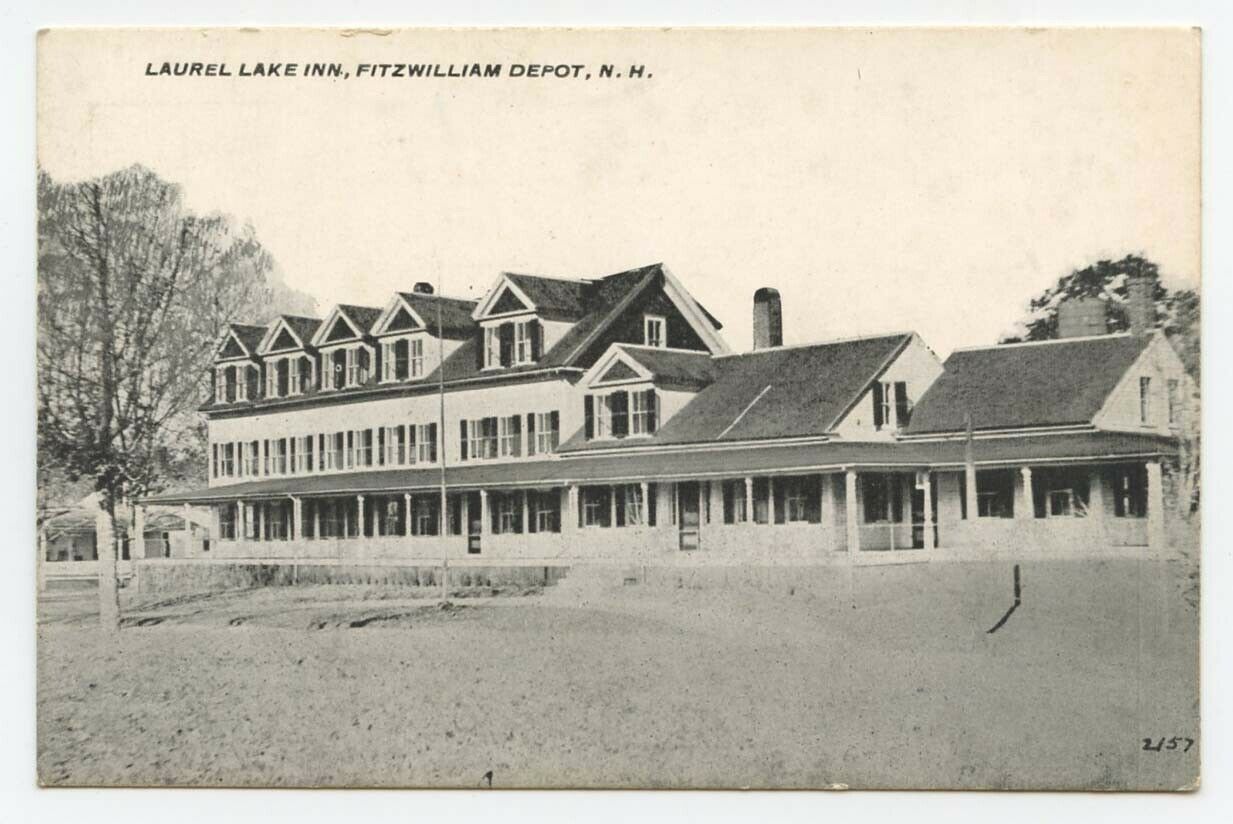 Fitzwilliam Depot, N.h. ~ Laurel Lake Inn ~ Early Postcard, New Hampshire, Nh