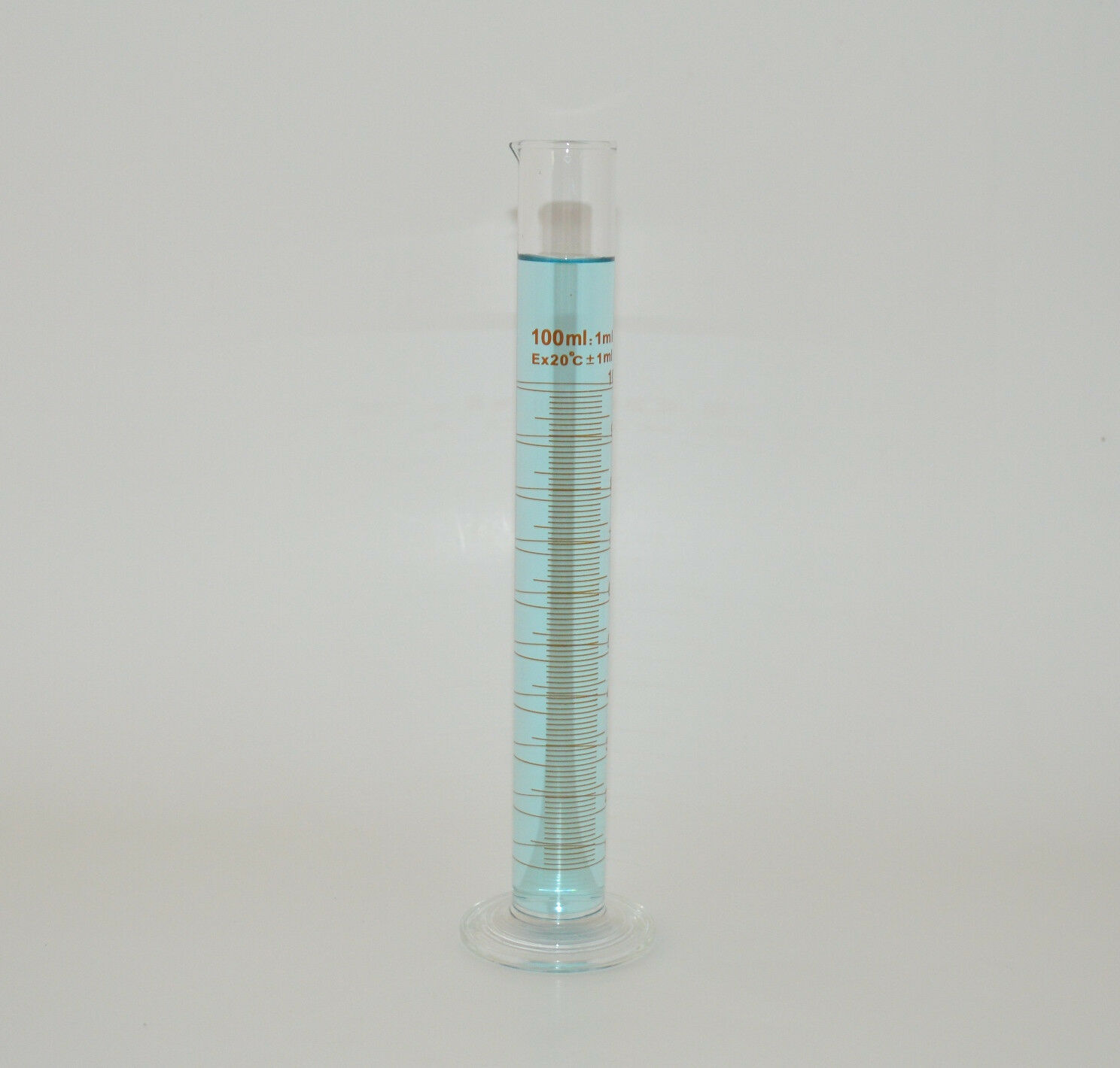 Cylinder Graduated Measuring 100ml Borosilicate Glass 100 Ml Round Base Lab New