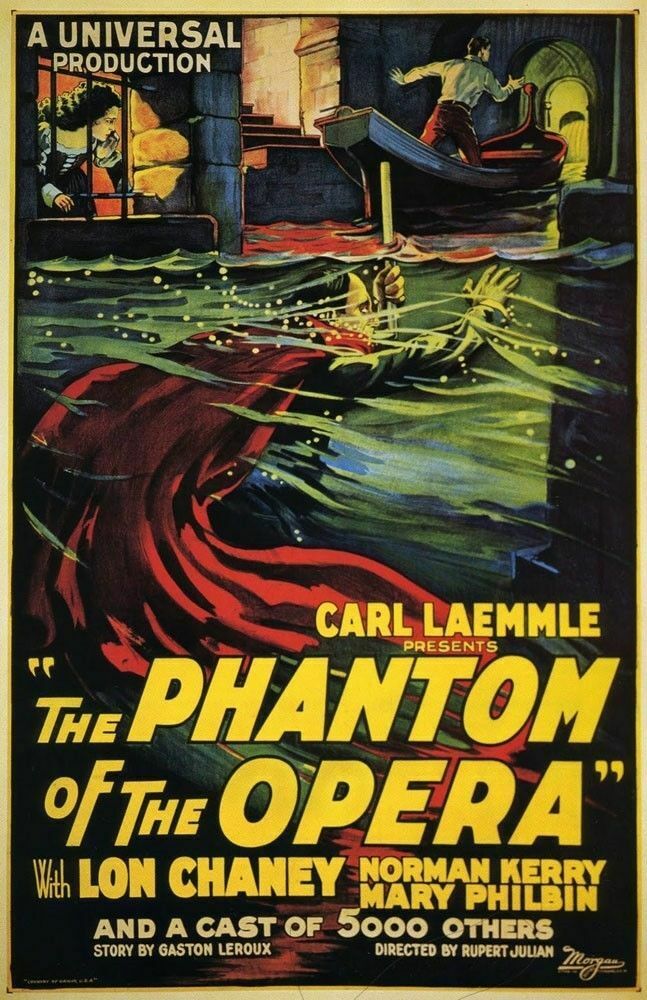 Phantom Of The Opera 1925 Replica Movie Poster
