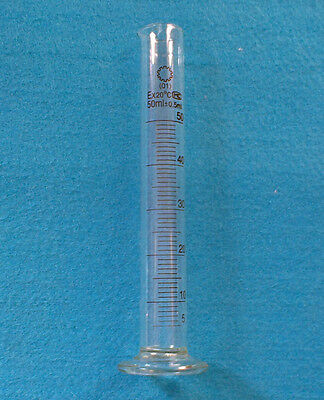 2pcs 50ml,glass Measuring Cylinder With Graduati,spout Mouth,chemistry Labware