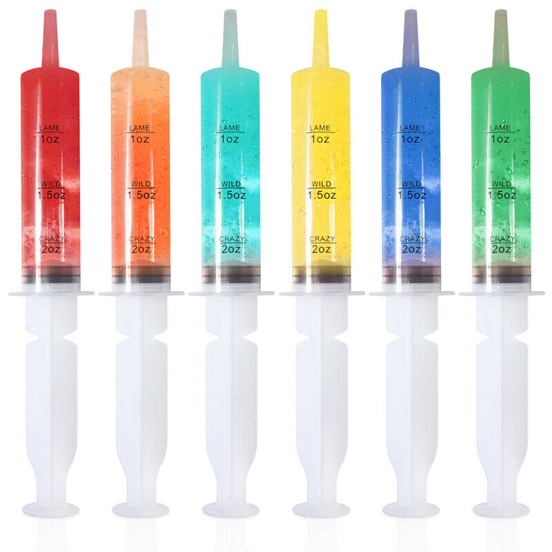 50pack 2oz. Bpa Free Jello Shot Syringes Caps Included Great For Holiday Parties