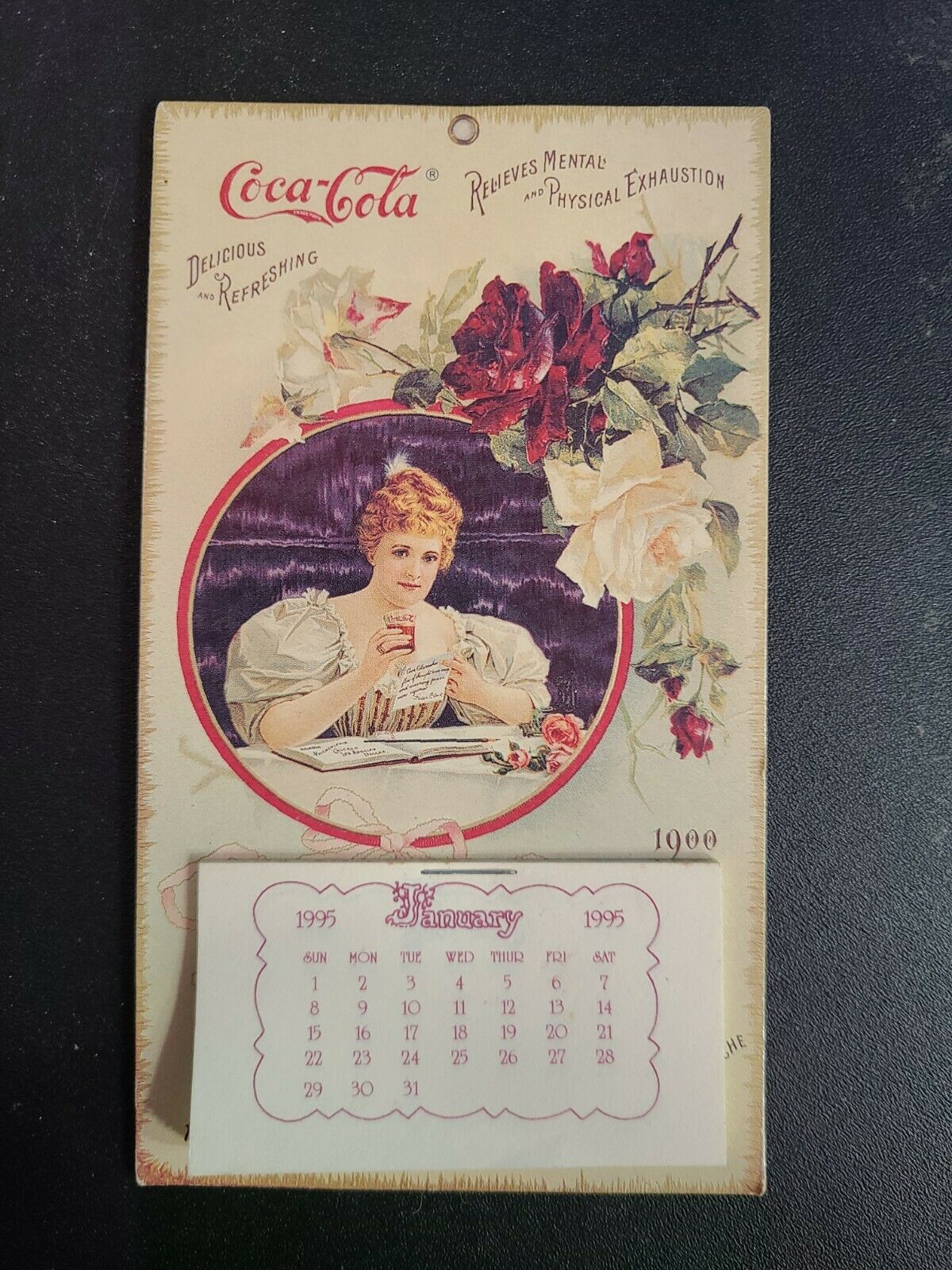 Coca-cola Calendar 1995 Petite Size Vintage Colletable Coca Cola Calendar ^