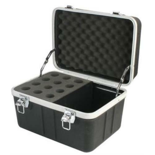 New 12 Microphone Carrying Case.mic Instrument Storage Portable Flight Box.sm583