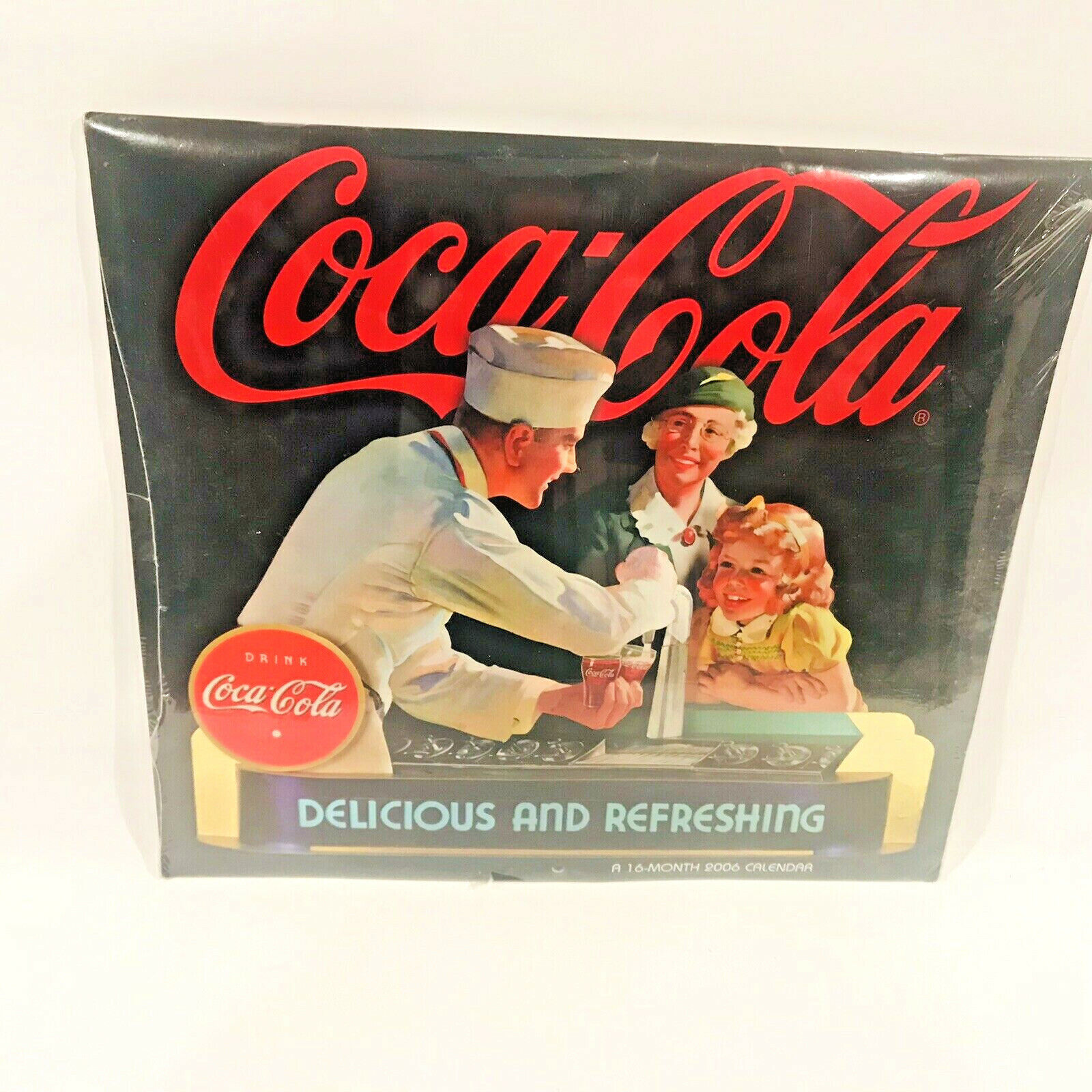 Coca Cola  A 16- Month 2006 Calendar Sealed Hometown Graphics Collectible Prints