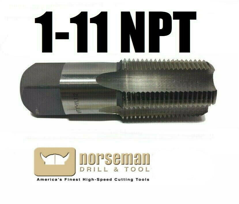 1-11 Npt Pipe Tap, High Carbon Steel, Brand New, 1" Pipe Tap Norseman 56960