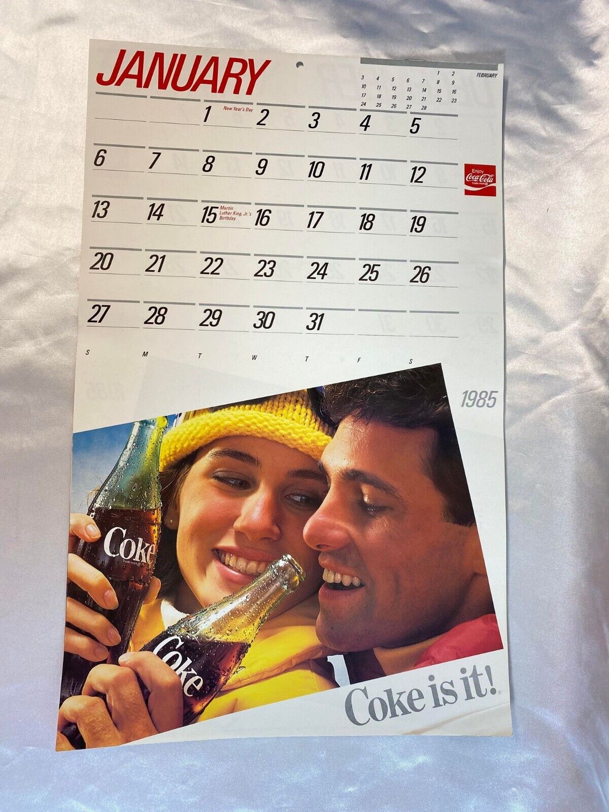 Coca-cola 1985 Coke Is It Vintage Calendar
