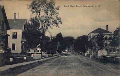 Farmington Nh South Main Street C1910 Postcard