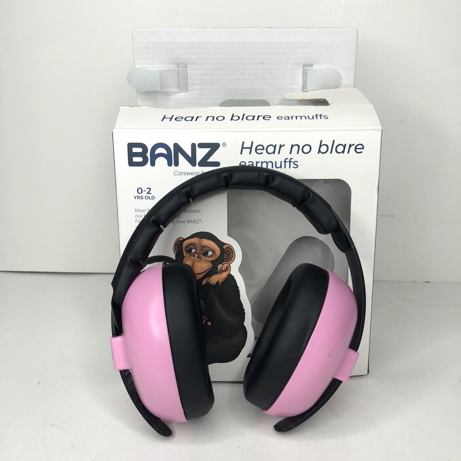Baby Banz Hear No Blare Earmuffs For 0-2 Years Old Pink W/ Box Carewear For Kids